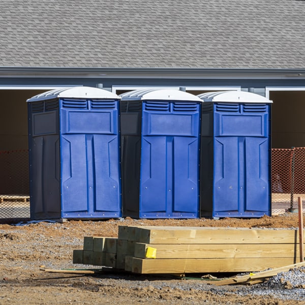 what is the maximum capacity for a single portable restroom in Dunstable MA